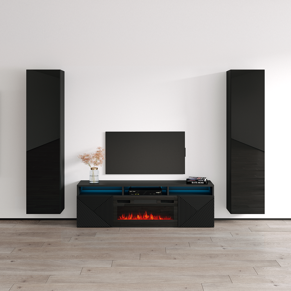 Giza BL-EF Floating Fireplace Entertainment Center