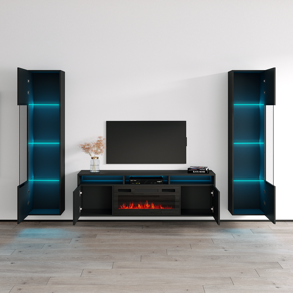 Giza BL-EF Floating Fireplace Entertainment Center