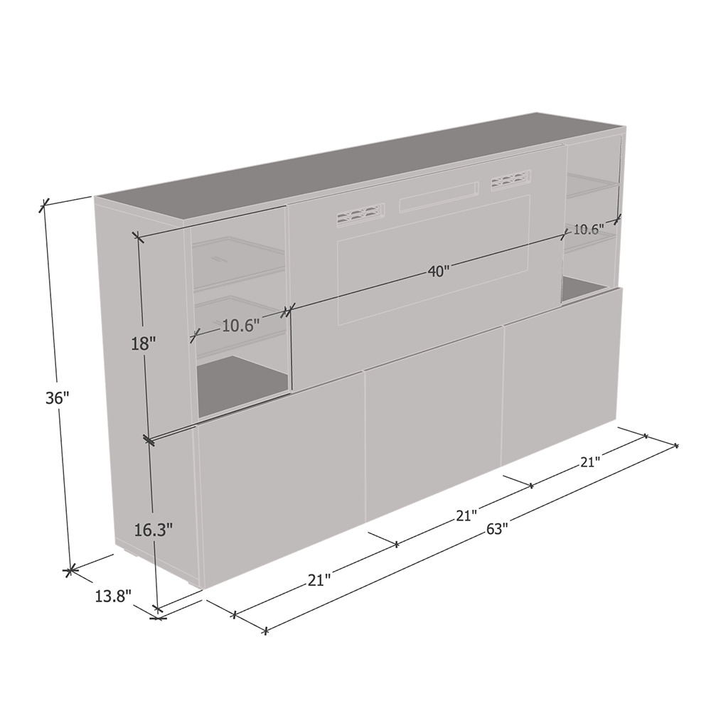 Komi 03 Fireplace Sideboard