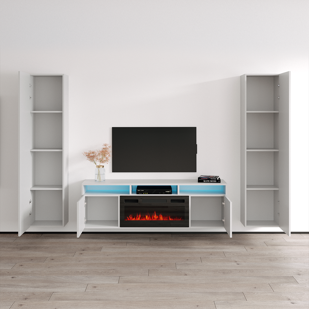 Giza BL-EF Floating Fireplace Entertainment Center