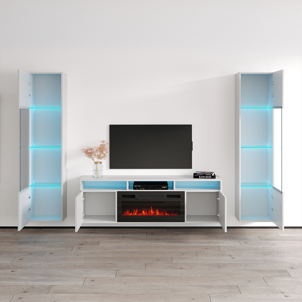 Giza BL-EF Floating Fireplace Entertainment Center