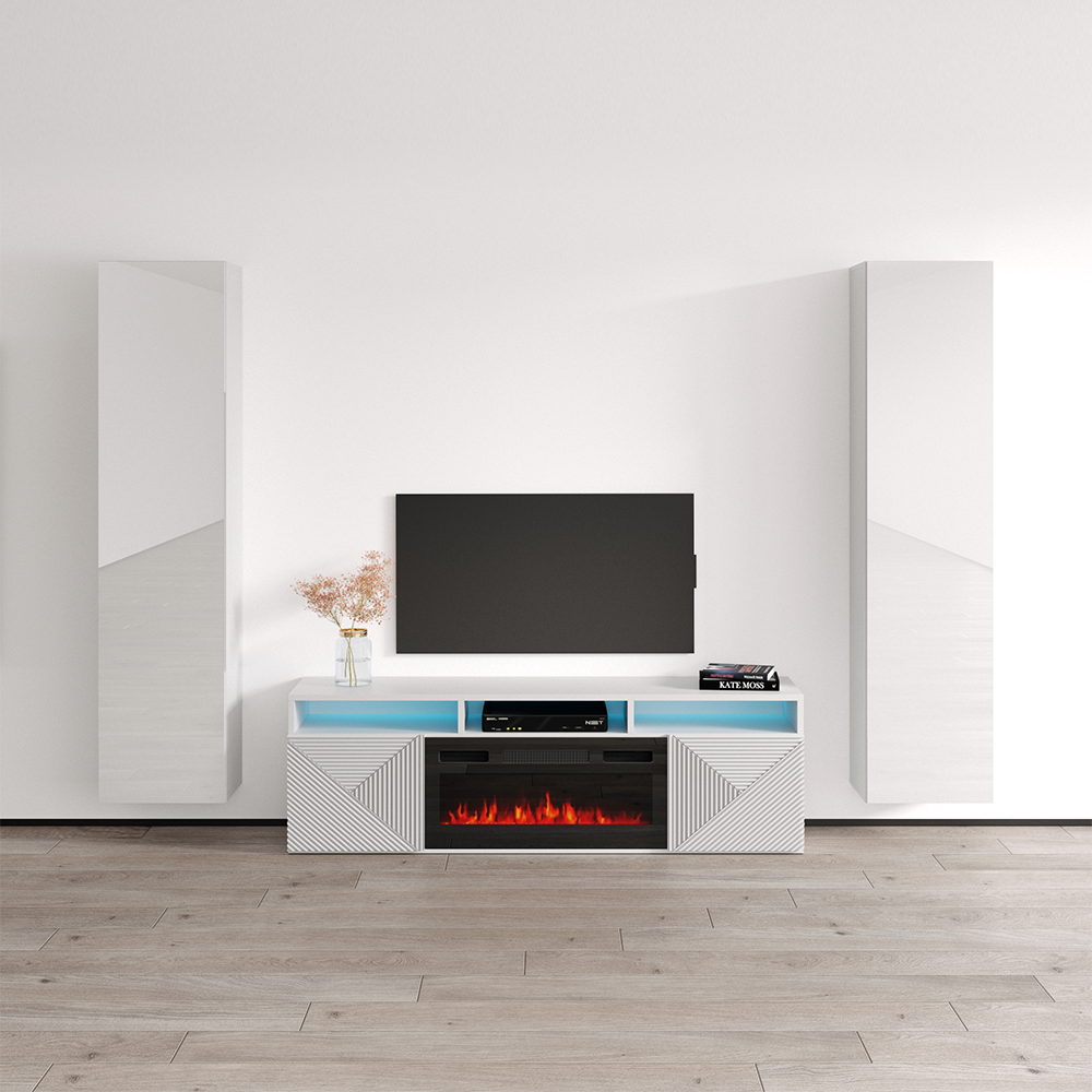 Giza BL-EF Floating Fireplace Entertainment Center