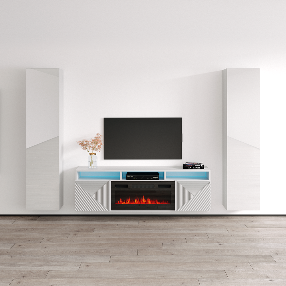 Giza BL-EF Floating Fireplace Entertainment Center